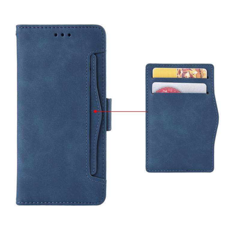 Funda de piel con textura de becerro y ranuras para tarjetas para Huawei Nova 14 5G (azul)