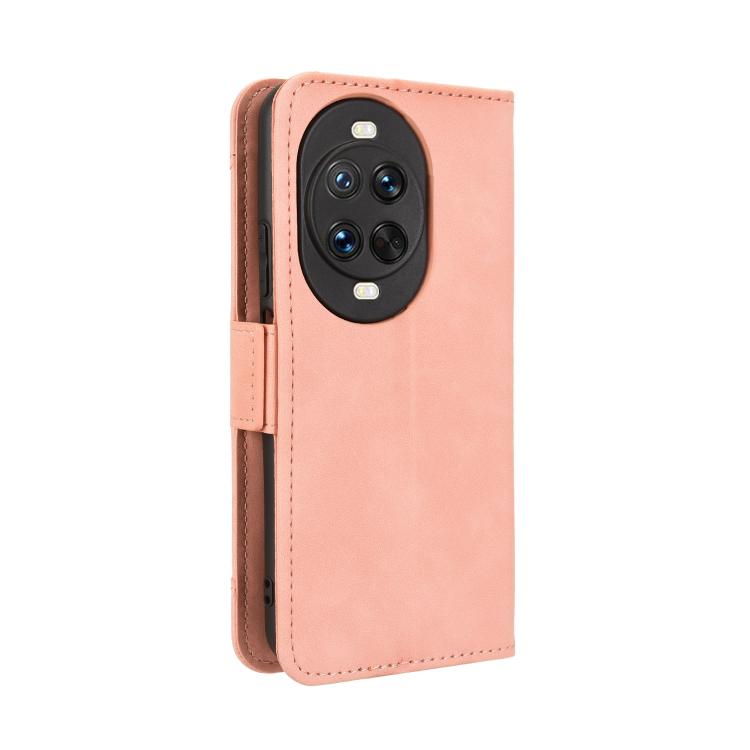 Funda de piel con textura de becerro y ranuras para tarjetas para Huawei Nova 14 Pro 5G (rosa)