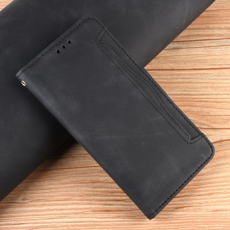 Funda de piel con textura de becerro y ranuras para tarjetas para Huawei Nova 14 Pro 5G (negra)