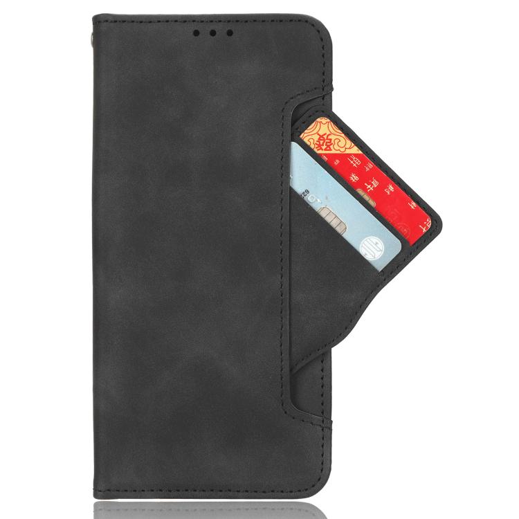 Funda de piel con textura de becerro y ranuras para tarjetas para Huawei Nova 14 Pro 5G (negra)