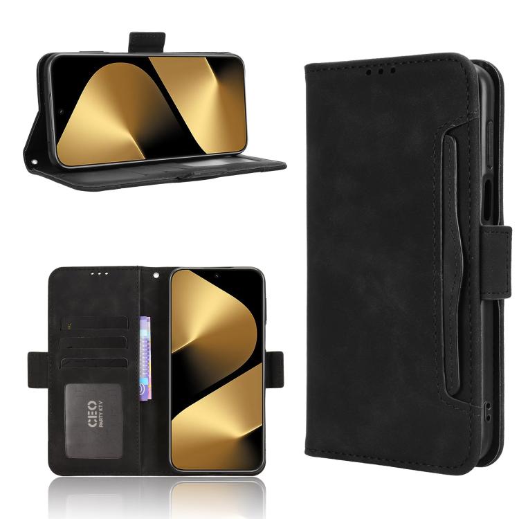 Funda de piel con textura de becerro y ranuras para tarjetas para Huawei Pura 80 Pro 5G / 80 Pro+ 5G (negra)