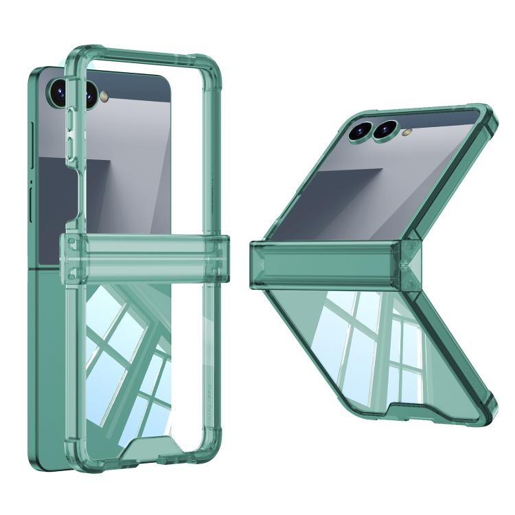 Funda GKK con bisagra y airbag para Samsung Galaxy Z Flip7 5G (verde)