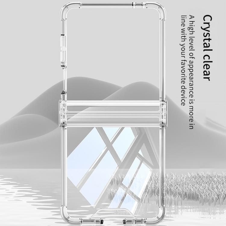 Funda GKK con bisagra y airbag para Samsung Galaxy Z Flip7 5G (morada)