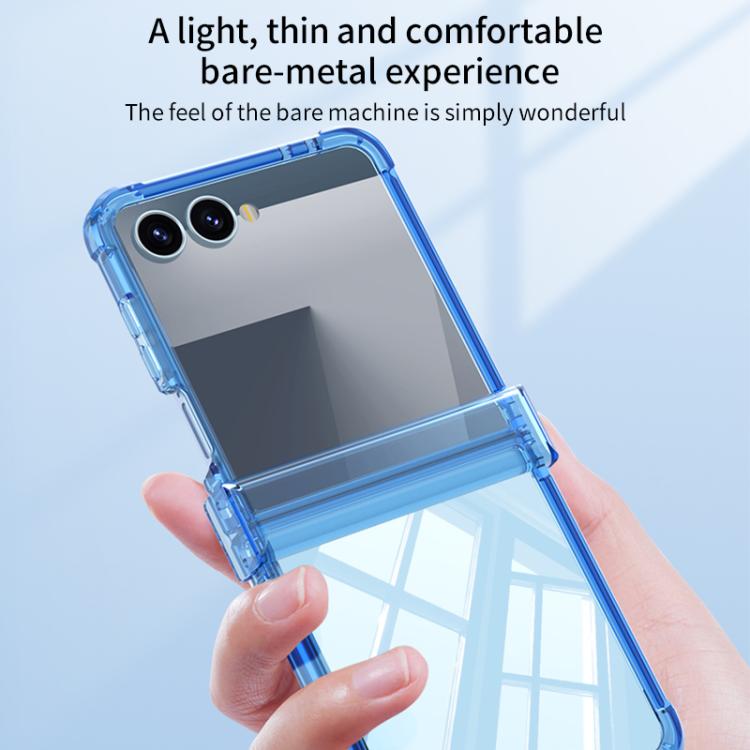 Funda GKK con bisagra y airbag para Samsung Galaxy Z Flip7 5G (morada)