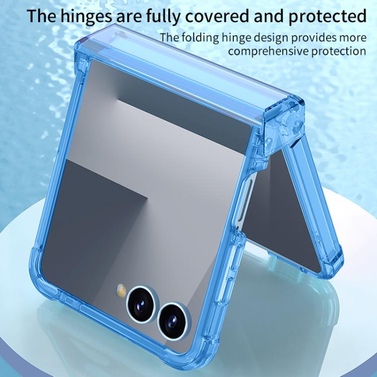 Funda GKK con bisagra y airbag para Samsung Galaxy Z Flip7 5G (morada)