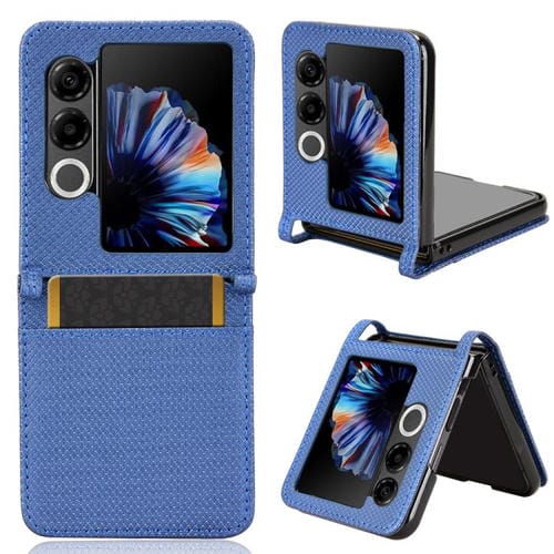 Funda de Cuero con Textura de Diamante para ZTE Nubia Flip2 (Azul)