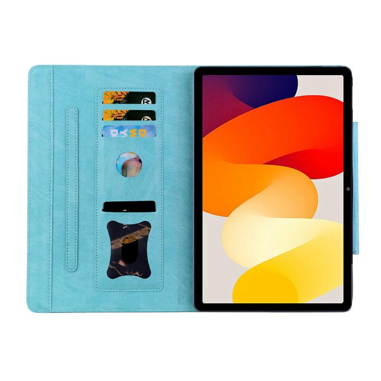 Funda de cuero con hebilla de gato para Xiaomi Redmi Pad 8.8 pulgadas 2025 (azul cielo)
