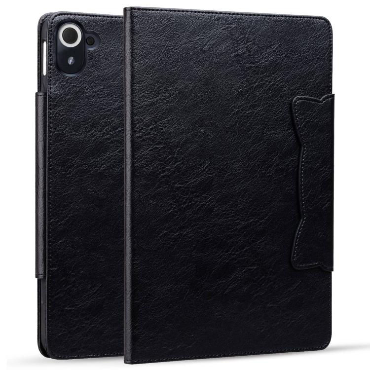 Funda de cuero con hebilla de gato para Xiaomi Redmi Pad 8.8 pulgadas 2025 (negro)