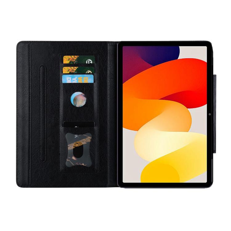 Funda de cuero con hebilla de gato para Xiaomi Redmi Pad 8.8 pulgadas 2025 (negro)