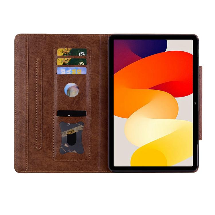 Funda de cuero con hebilla de gato para Xiaomi Redmi Pad 8.8 pulgadas 2025 (marrón)