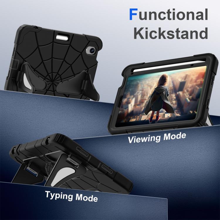 Funda Protectora Silicona y Policarbonato para iPad Mini 2024 Mini 6 (Negra)