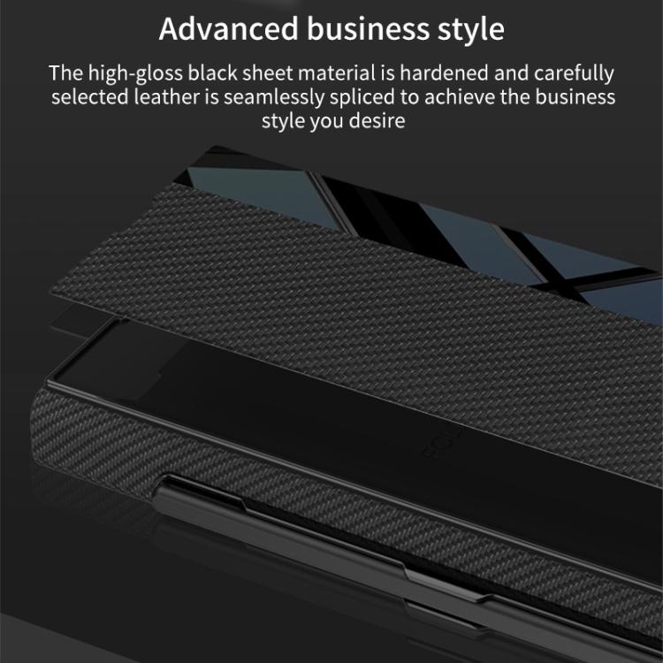 Funda plegable GKK con ranura para bolígrafo (no incluye bolígrafo) para Samsung Galaxy Z Fold7 5G (gris)