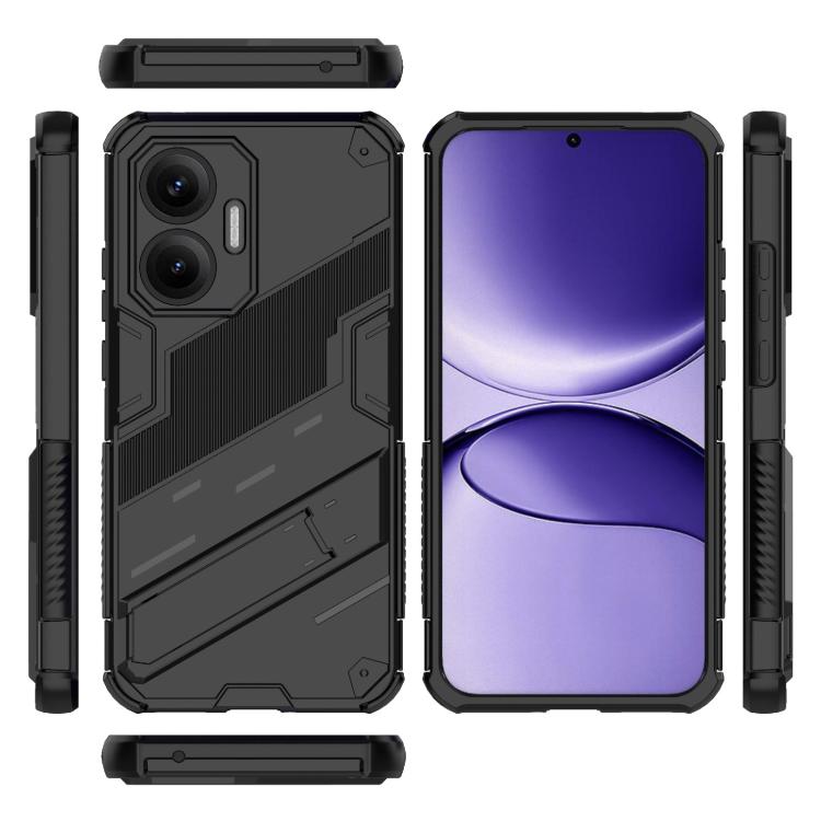 Funda 2 en 1 de PC + TPU con soporte para Redmi Turbo 4 Pro Punk Armor (negra)