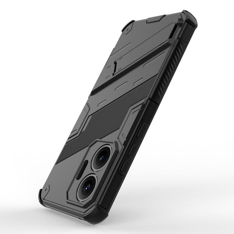 Funda 2 en 1 de PC + TPU con soporte para Redmi Turbo 4 Pro Punk Armor (negra)