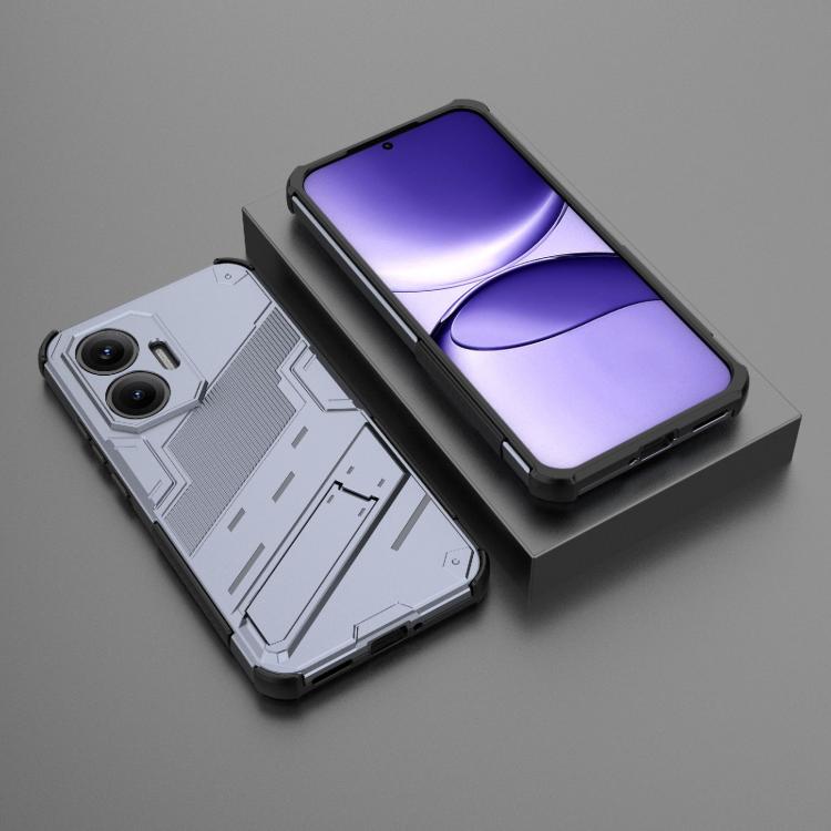 Funda 2 en 1 de PC + TPU con soporte para Redmi Turbo 4 Pro Punk Armor (gris)