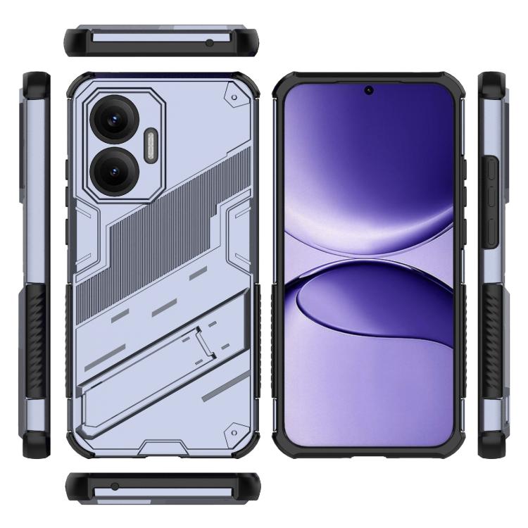 Funda 2 en 1 de PC + TPU con soporte para Redmi Turbo 4 Pro Punk Armor (gris)