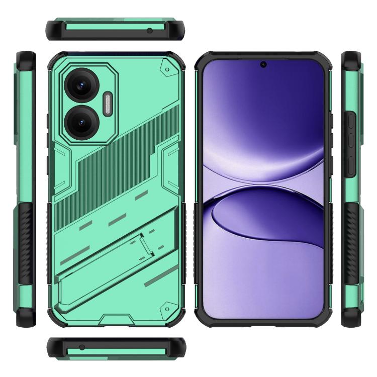 Funda 2 en 1 de PC + TPU con soporte para Redmi Turbo 4 Pro Punk Armor (verde)