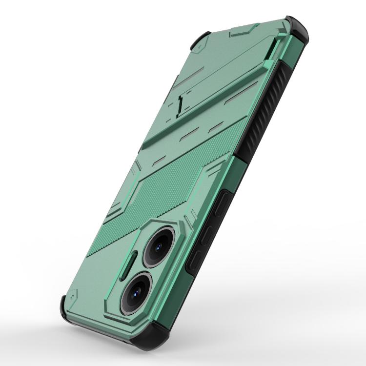 Funda 2 en 1 de PC + TPU con soporte para Redmi Turbo 4 Pro Punk Armor (verde)