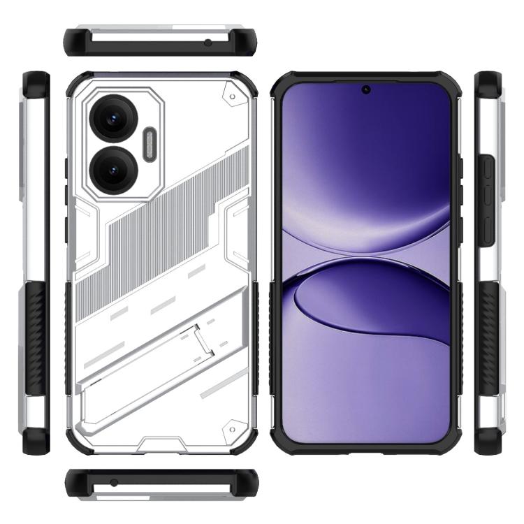 Funda 2 en 1 de PC + TPU con soporte para Redmi Turbo 4 Pro Punk Armor (blanca)