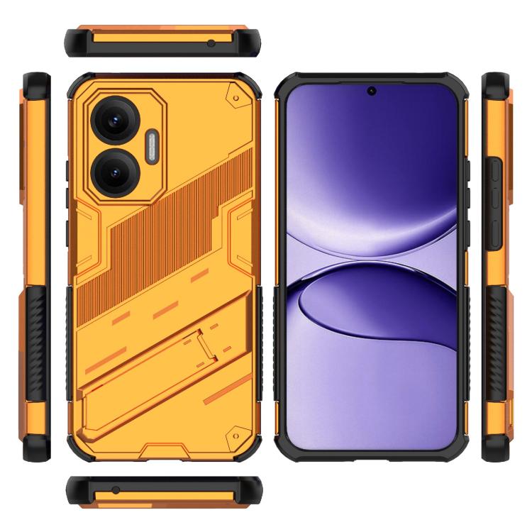 Funda 2 en 1 de PC + TPU con soporte para Redmi Turbo 4 Pro Punk Armor (naranja)