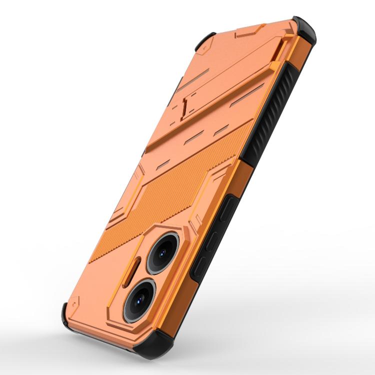 Funda 2 en 1 de PC + TPU con soporte para Redmi Turbo 4 Pro Punk Armor (naranja)