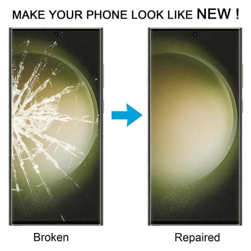 Glass Lens Outer Screen Samsung Galaxy S23 with OCA Adhesive