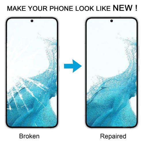 Lente de Vidro Ecrã Frontal Samsung Galaxy S22 SM-S901B (10 Peças) com Adesivo OCA