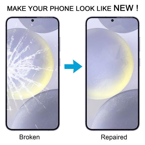 Verre Lentille Extérieure Écran Avant Samsung Galaxy S24 SM-S926B avec Adhésif OCA (10 Pièces)