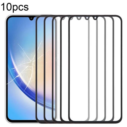 Glass Lens Outer Front Screen Samsung Galaxy A34 5G SM-A346B (10 Pieces) with OCA Adhesive