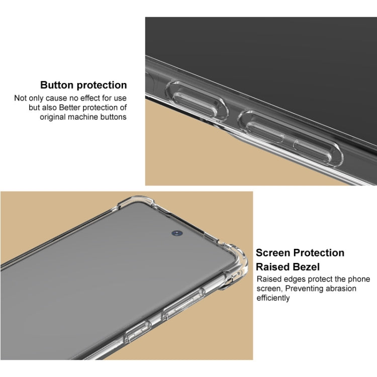 Funda TPU a Prueba de Golpes con Airbag para OnePlus 13 5G Imak (Negra Transparente)