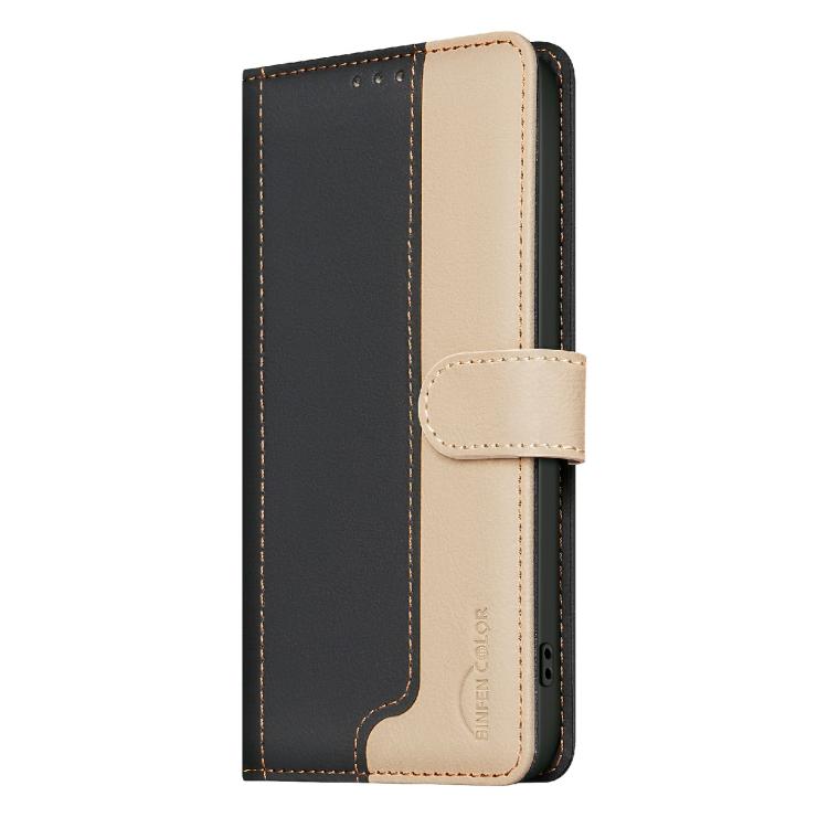 Funda de cuero antirrobo RFID a juego para Infinix Smart 10 4G (negro)
