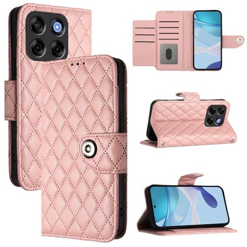 Funda de Cuero con Tapa para ZTE Blade V70 Vita Nubia V70 (Rosa Coral)