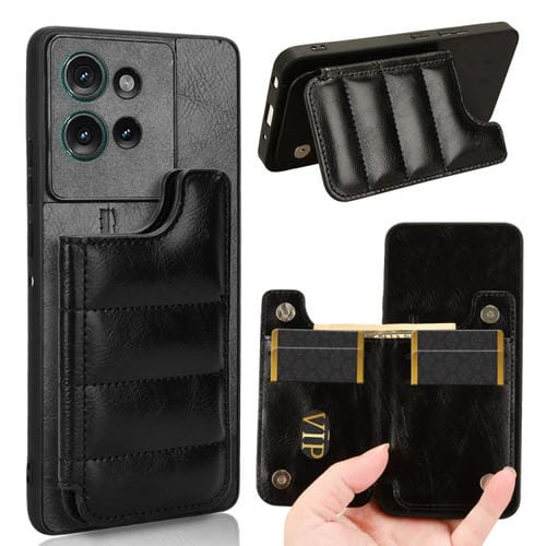 Funda para Teléfono Motorola Edge 50 con Patrón de Vaca (Negra)