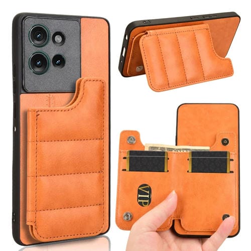 Funda para Teléfono Motorola Edge 50 con Patrón de Vaca (Naranja)