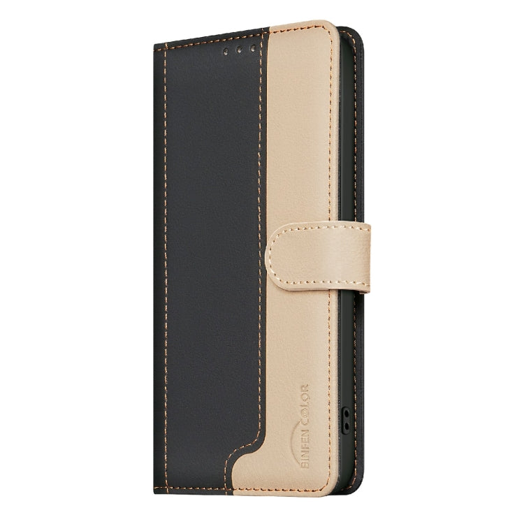 Funda de Cuero Antirrobo con Protección Rfid para Tecno Pova 6 Neo 5G y Spark 30 5G (Negro)