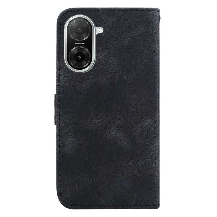 Funda de cuero con relieve de siete formas para Redmi A5 4G (171,7 mm) (negra)