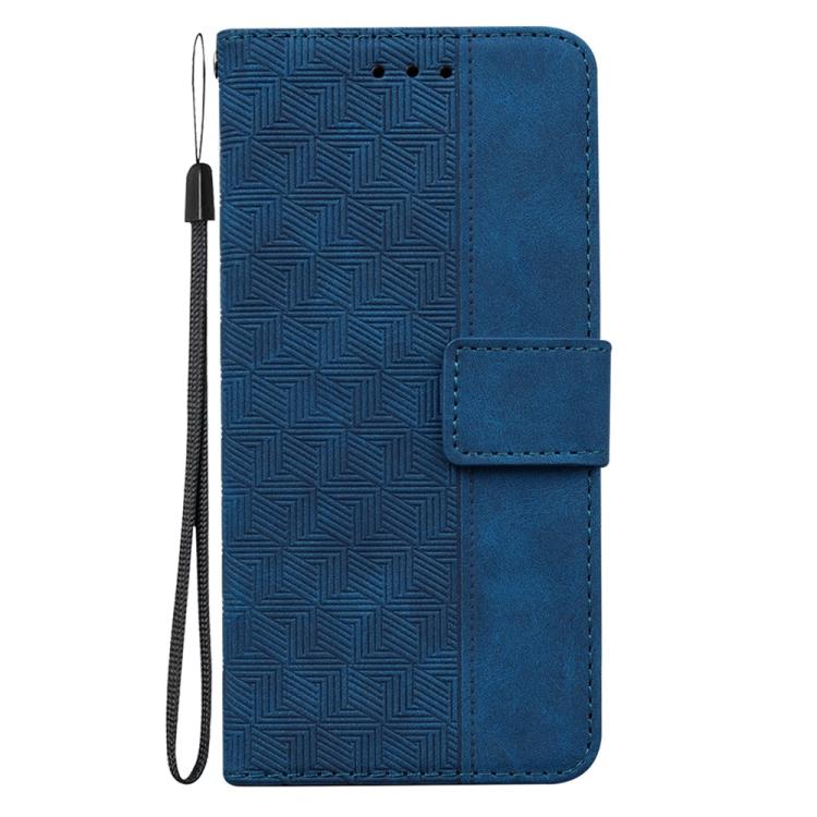 Funda de cuero con relieve geométrico para Redmi A5 4G (171,7 mm) (azul)