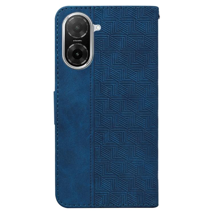Funda de cuero con relieve geométrico para Redmi A5 4G (171,7 mm) (azul)