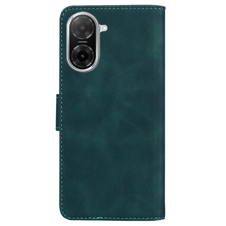 Funda de cuero con tapa para Redmi A5 4G (171,7 mm), color puro y tacto suave (verde)