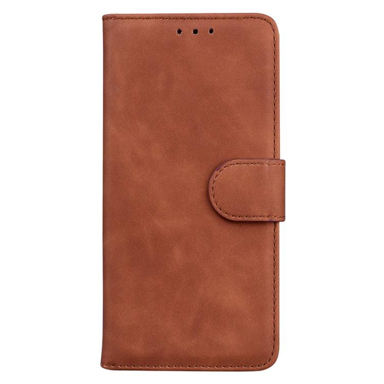 Funda de cuero con tapa para Redmi A5 4G (171,7 mm), color puro y tacto suave (marrón)