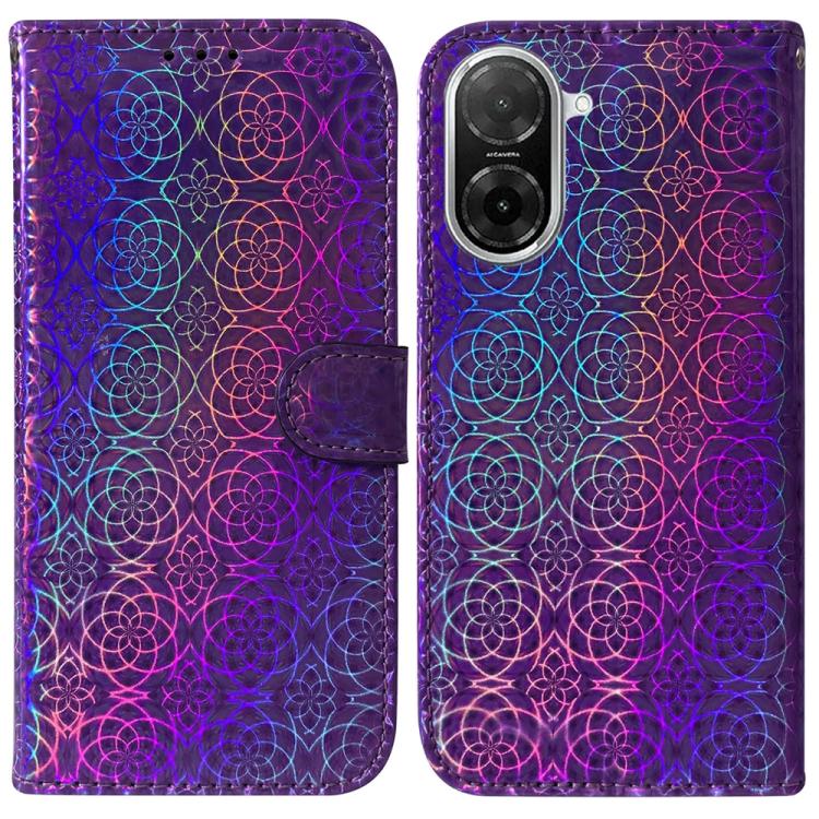 Funda de cuero con hebilla magnética para Redmi A5 4G (171,7 mm) (morado)