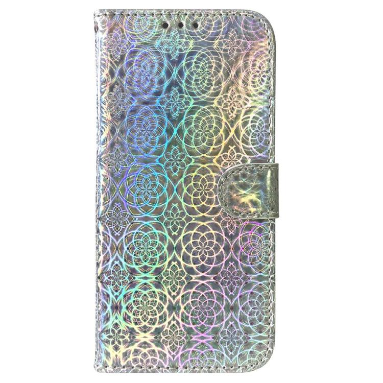Funda de cuero con hebilla magnética colorida para Redmi A5 4G (171,7 mm) (plateada)