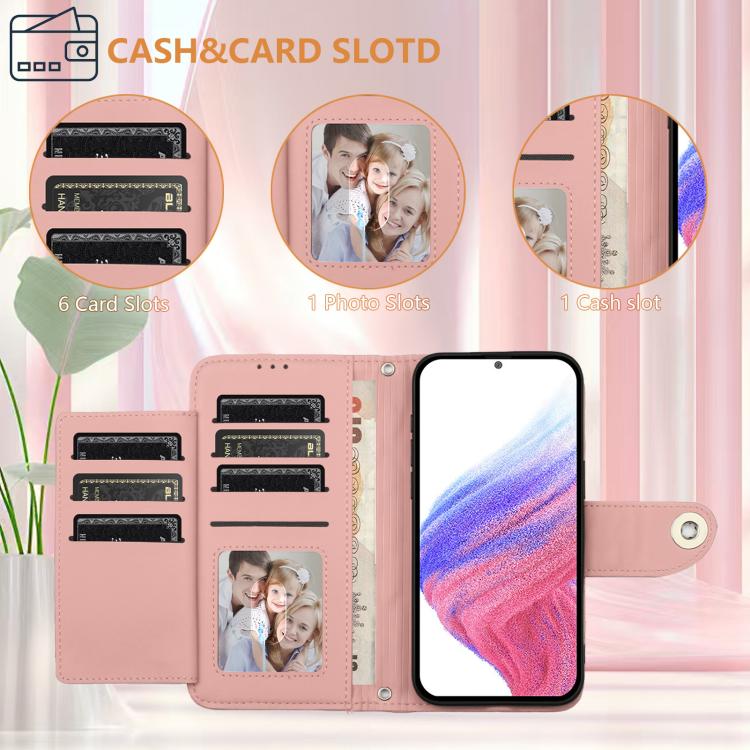 Funda de Cuero con Tapa y Textura Rombal para Huawei Nova 13 Pro con Cordón (Rosa Coral)