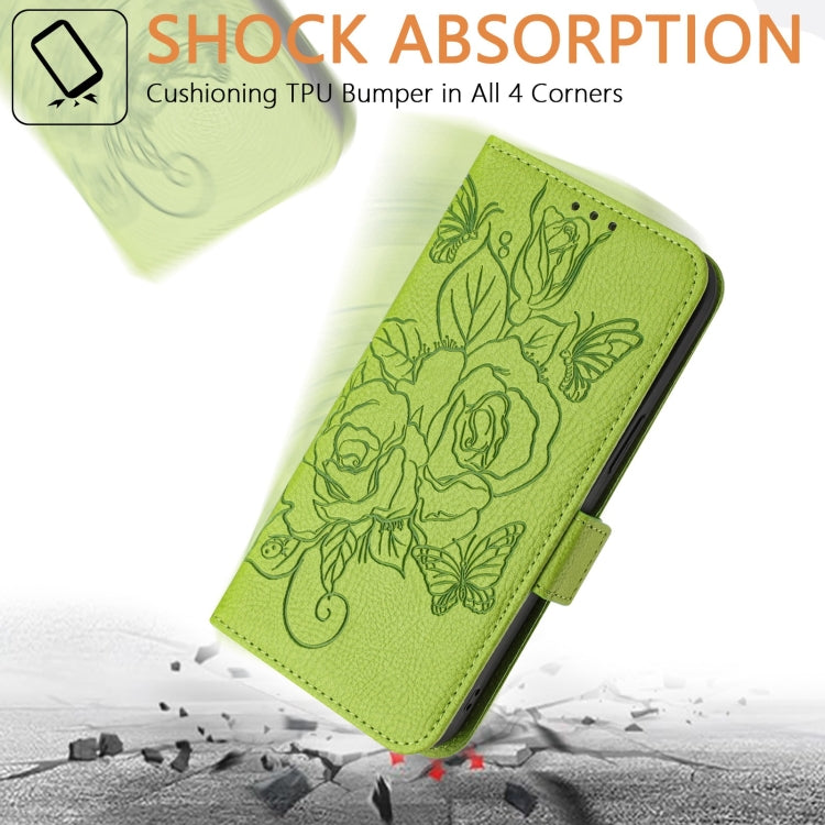 Funda Cuero Antirrobo RFID TCL 50 Pro Nxtpaper con Relieve Rosa (Verde)