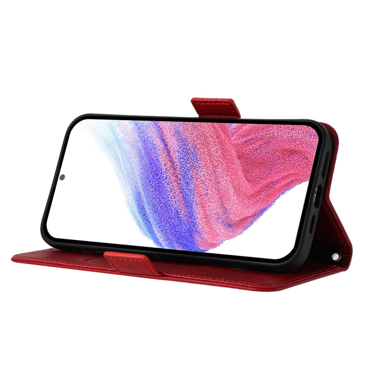 Funda de Cuero Antirrobo con Rfid para OnePlus Nord N10 5G (Rojo)