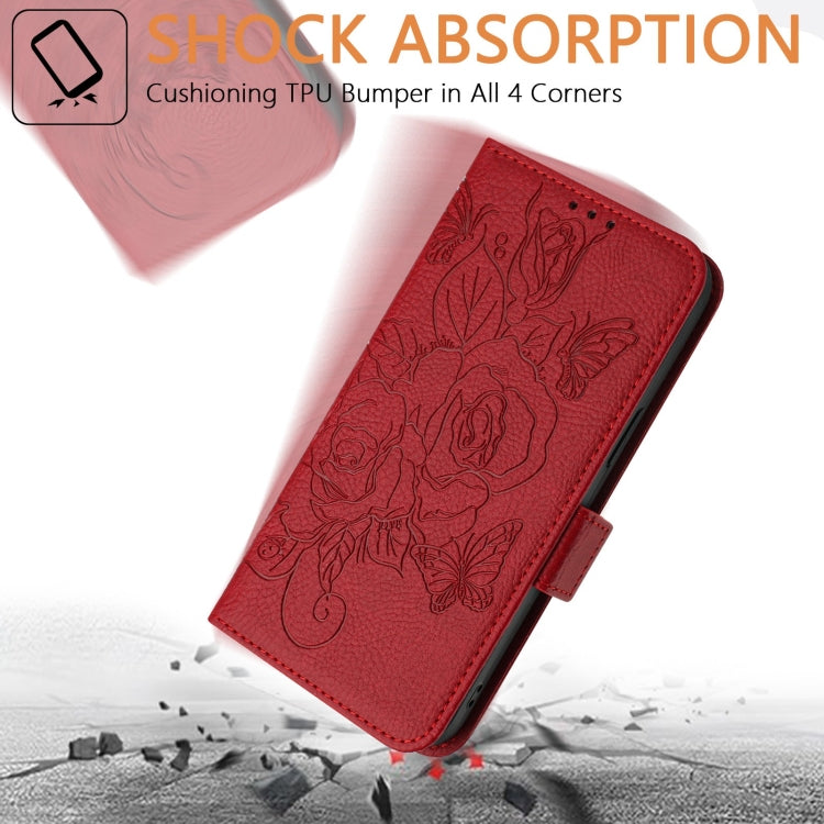 Funda de Cuero Antirrobo con Rfid para OnePlus Nord N10 5G (Rojo)