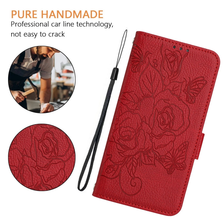 Funda de Cuero Antirrobo con Rfid para OnePlus Nord N10 5G (Rojo)