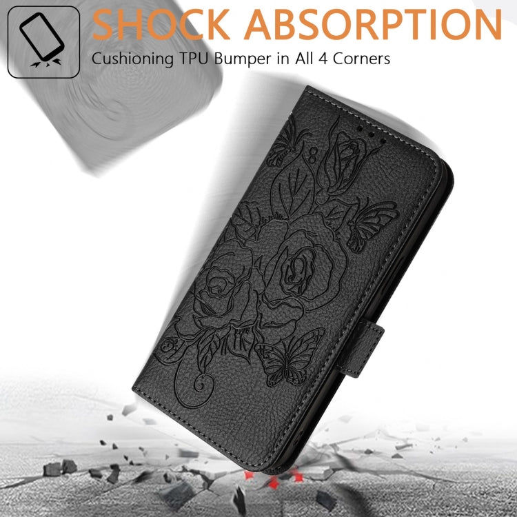Funda de Cuero Antirrobo con RFID para OnePlus Nord N10 5G (Negra) con Diseño en Relieve