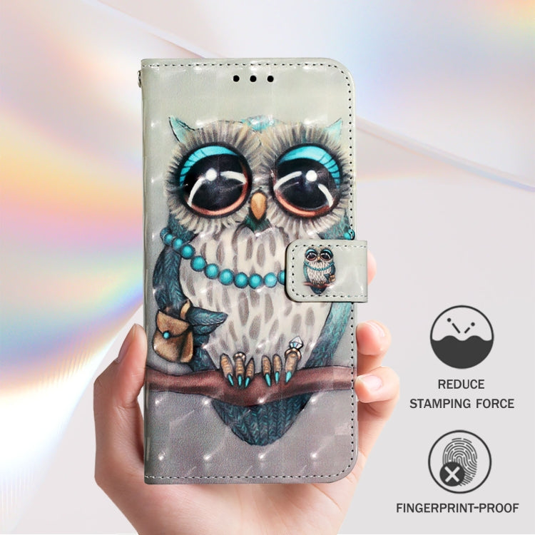 Funda de Cuero con Tapa Horizontal y Pintura 3D para Sharp Aquos Sense9 (Gris)