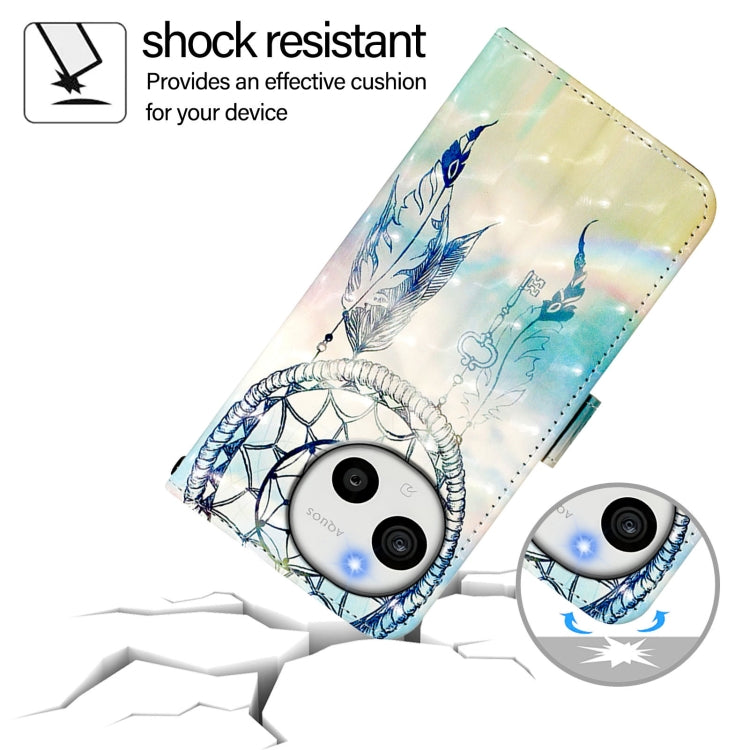 Funda de Cuero con Tapa Horizontal para Sharp Aquos Sense9 Plus (Dream Wind Chimes)